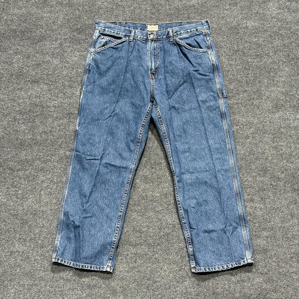 C.E. Schmidt Workwear Jeans Mens 37x28.5 Blue Denim Relaxed Carpenter Utility